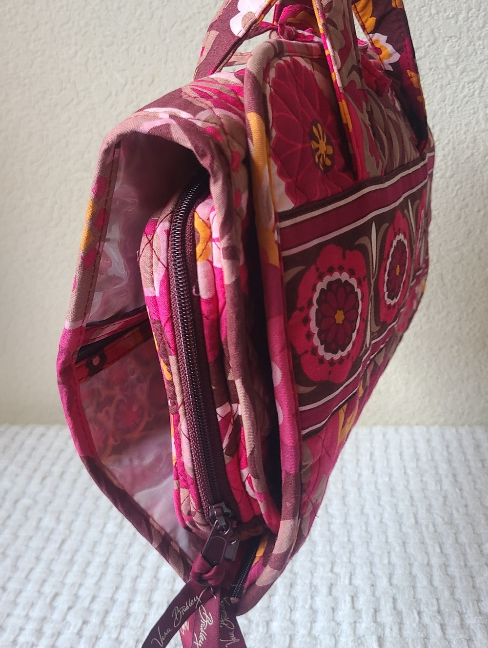 Vera Bradley Quilted Floral Weekender Bag Travel Bag - Picture 4 of 11